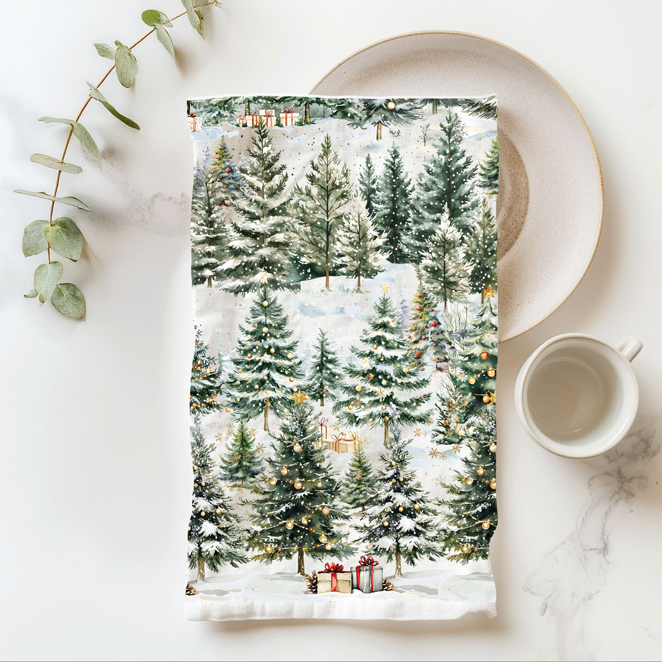 kitchen towel for holiday cookies winter decor
christmas baking flat lay kitchen towel trees
festive baking decor kitchen towel snowy forest
kitchen towel for holiday cooking winter theme
cozy baking aesthetic kitchen towel christmas