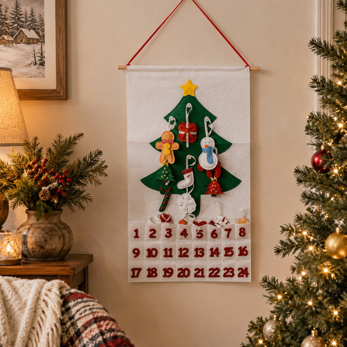 Christmas tree calendar with pockets
hanging pocket Christmas countdown
Advent pocket wall hanging
reusable pocket Advent calendar
fill your own Advent calendar
fillable Christmas Advent calendar
fillable Advent calendar with pockets
Christmas calendar you can fill
DIY fillable Christmas countdown
reusable fillable Advent calendar
Advent calendar for small surprises
Advent calendar for Christmas activities
Advent pockets for holiday notes
Advent calendar for family activities
Christmas countdown with daily 