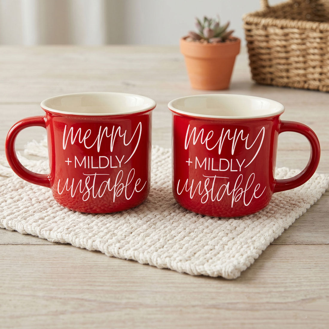 Christmas cookie decorating mug
December morning coffee cup
cozy winter drinkware
Christmas relaxation coffee cup
holiday self care mug
festive latte Christmas cup
funny Christmas mug that says Merry and Mildly Unstable
sarcastic holiday coffee cup for Christmas chaos
funny Christmas gift for moms who do everything
relatable Christmas mug for overwhelmed holiday season
cute Christmas coffee mug for women with humor