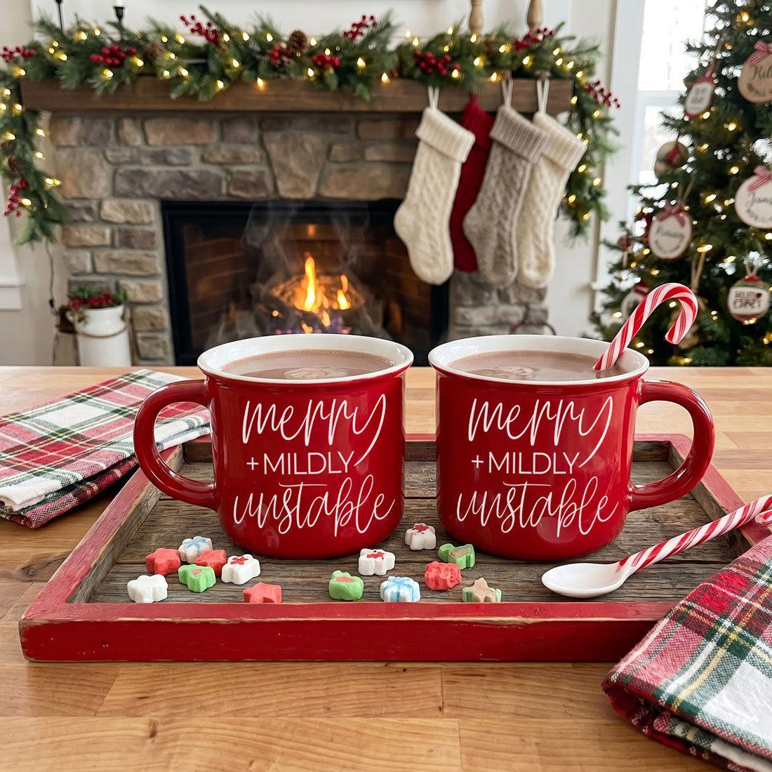 Funny Christmas brunch mug
Holiday mug for Christmas breakfast table
Merry + Mildly Unstable mug for festive breakfast
Christmas mug for cozy December mornings
Merry + Mildly Unstable mug for December coffee
Funny ceramic mug for the holiday season
Merry + Mildly Unstable mug for Christmas gift exchange
Funny Christmas mug for secret Santa
Merry + Mildly Unstable mug for white elephant gift