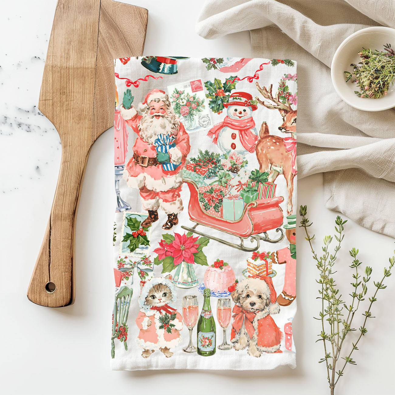 pink farmhouse christmas gift towel home decor
pink retro christmas towel thoughtful holiday gift
pink aesthetic kitchen towel christmas present idea
pink christmas dish towel absorbent cotton holiday kitchen
pink baking towel christmas cookie kitchen decor accessory