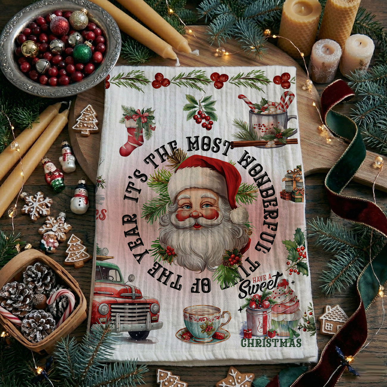 christmas cookie baking towel vintage kitchen style
holiday kitchen towel for christmas baking setup
nostalgic christmas towel for holiday cooking decor
farmhouse baking towel vintage christmas kitchen
retro christmas towel for holiday baking photos
vintage holiday towel for cozy kitchen baking aesthetic
classic christmas towel for cookie baking season
holiday dish towel for festive kitchen styling