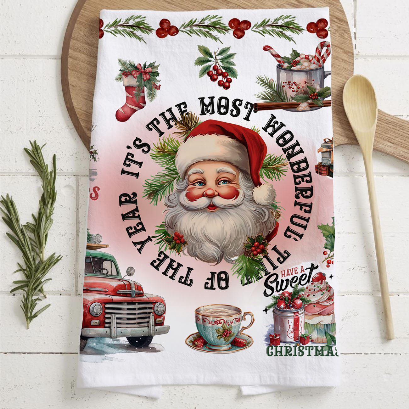cozy vintage christmas towel traditional holiday kitchen vibe
retro christmas kitchen towel warm nostalgic home decor
vintage holiday towel classic christmas family traditions
nostalgic christmas decor towel cozy winter kitchen feel
old fashioned christmas towel holiday memory inspired decor