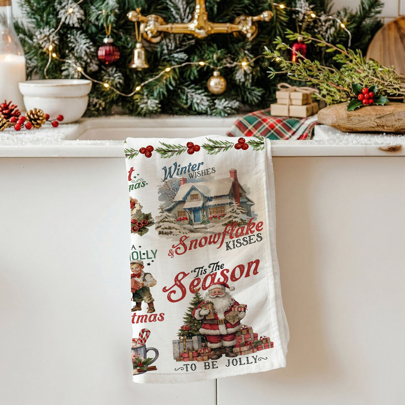 retro holiday kitchen towel classic christmas americana style
vintage christmas dish towel heirloom style holiday decor
traditional santa christmas towel vintage inspired kitchen textile
retro farmhouse holiday towel nostalgic christmas collectible style
vintage christmas towel timeless holiday kitchen decor piece