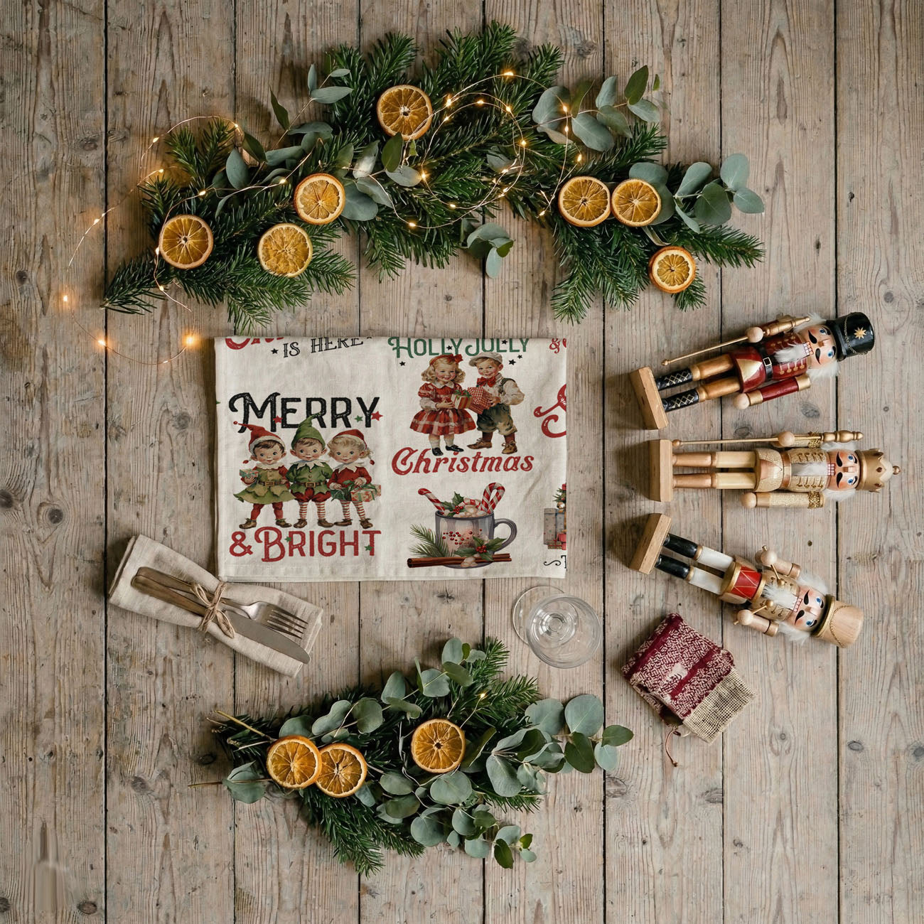 classic christmas kitchen towel heritage style holiday decor
nostalgic retro santa towel vintage christmas collectible look
old fashioned holiday kitchen towel traditional christmas decor piece