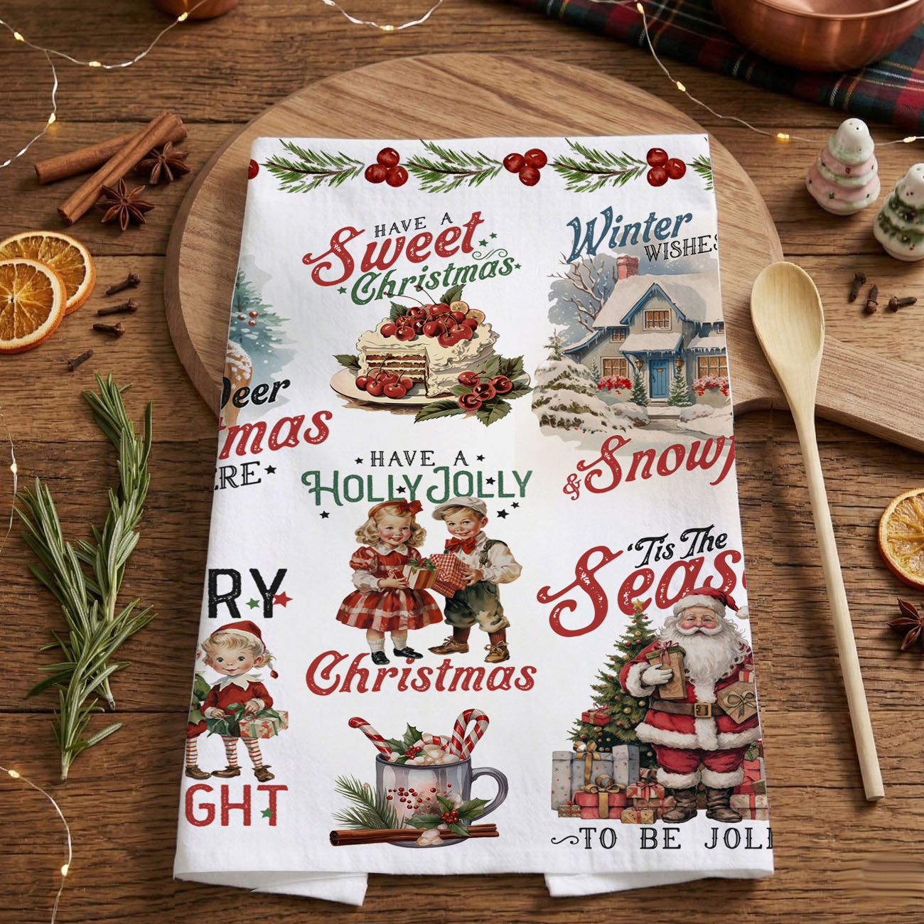 boutique vintage christmas kitchen towel curated holiday decor
small shop christmas towel retro holiday kitchen accessory
artisan style vintage christmas towel farmhouse boutique decor
curated christmas kitchen towel nostalgic holiday aesthetic
gift shop vintage christmas dish towel retro santa decor
specialty christmas towel boutique holiday home decor