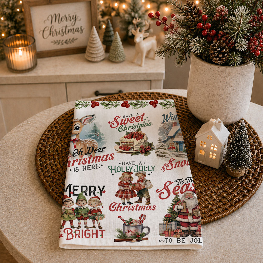 vintage holiday dish towel retail ready christmas decor item
nostalgic christmas kitchen towel giftable holiday home accessory
farmhouse vintage christmas towel wholesale holiday decor item
cozy christmas morning kitchen towel vintage holiday vibe decor
nostalgic holiday baking kitchen towel retro christmas feel