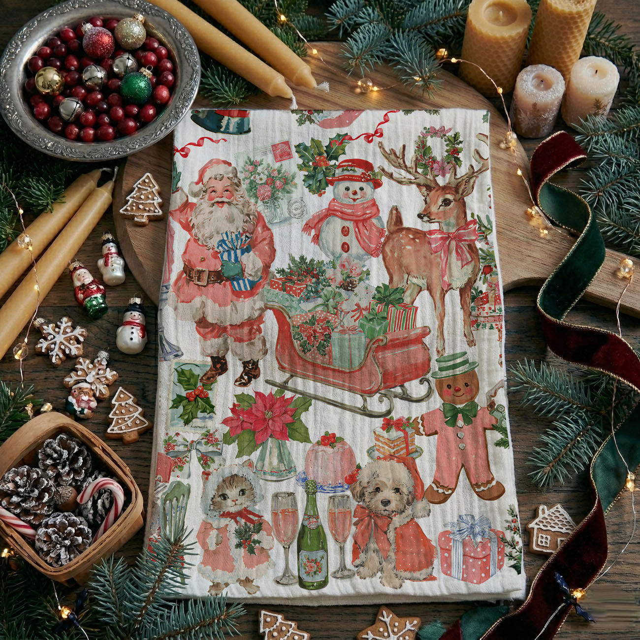 pink and pastel christmas kitchen decor towel aesthetic holiday
cute pink christmas towel vintage santa face design
pink holiday tea towel retro christmas kitchen decoration
pink vintage santa kitchen towel unique christmas gift idea
farmhouse pink christmas kitchen towel retro holiday decor