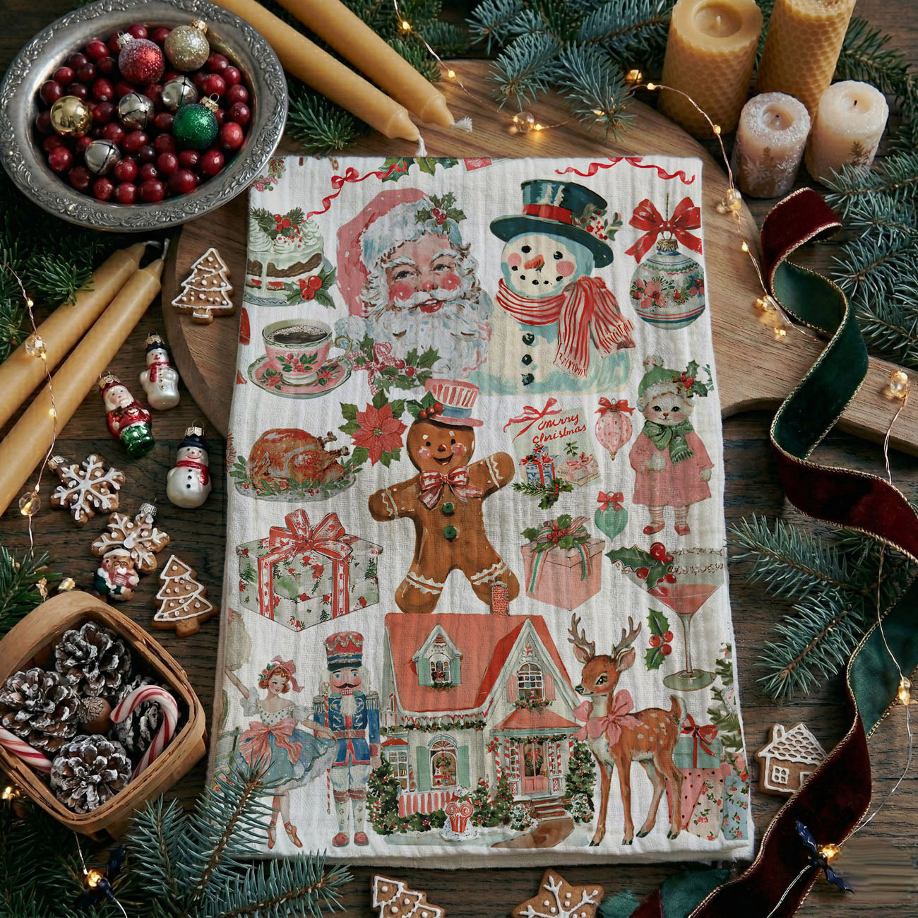 pink vintage christmas kitchen towel retro holiday tea towel decor
pink santa christmas towel vintage style holiday kitchen decor
retro pink christmas tea towel with vintage santa illustration
pink christmas decor kitchen towel farmhouse holiday style
vintage inspired pink christmas kitchen towel with santa claus