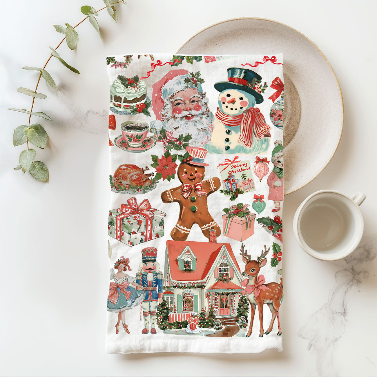 pink holiday hand towel for kitchen vintage santa design
pink christmas flour sack towel soft kitchen essential
pink holiday tea towel for cooking and baking decor
pink christmas kitchen cloth decorative and functional
pink festive dish towel vintage style kitchen use