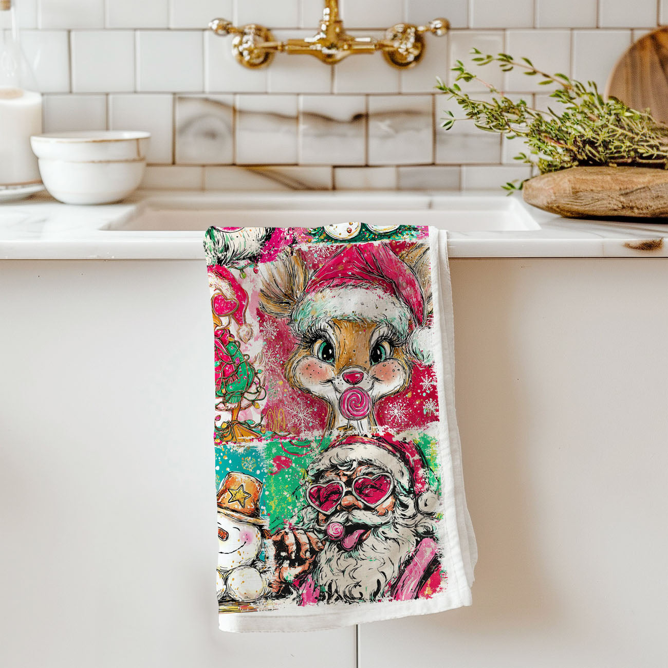 cute christmas kitchen towel for everyday holiday use
last minute christmas gift kitchen towel funny decor
easy christmas gift idea holiday dish towel for her
quick holiday gift under 20 kitchen towel cute design