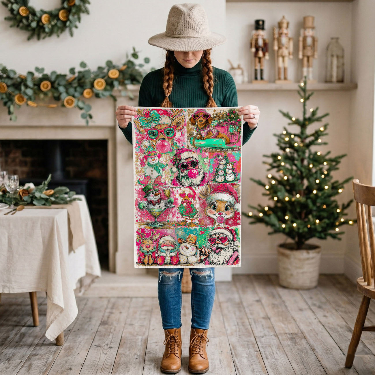 cute christmas animal kitchen towel reindeer santa dog design
christmas dachshund towel funny holiday dog lover gift
reindeer christmas decor colorful kitchen towel
snowman santa cartoon christmas tea towel bright design
cute holiday characters kitchen towel christmas animals