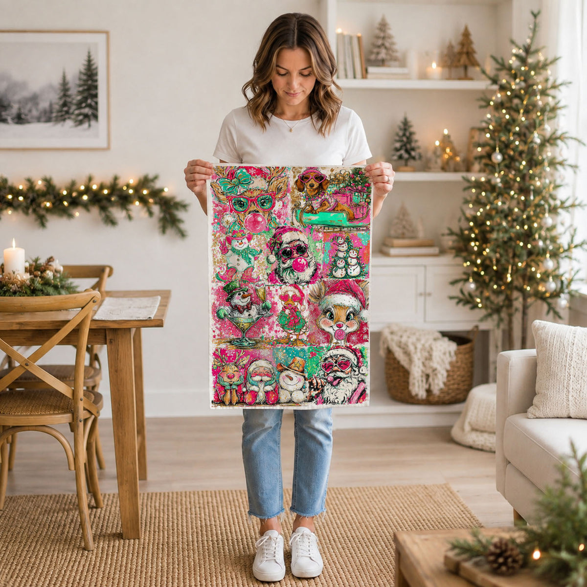 cute christmas animal kitchen towel reindeer santa dog design
christmas dachshund towel funny holiday dog lover gift
reindeer christmas decor colorful kitchen towel
snowman santa cartoon christmas tea towel bright design
cute holiday characters kitchen towel christmas animals
Funny Christmas Kitchen Towels – Cute Holiday Dish Towel, Colorful Santa Reindeer Snowman Tea Towel, Unique Christmas Decor Gift for Women