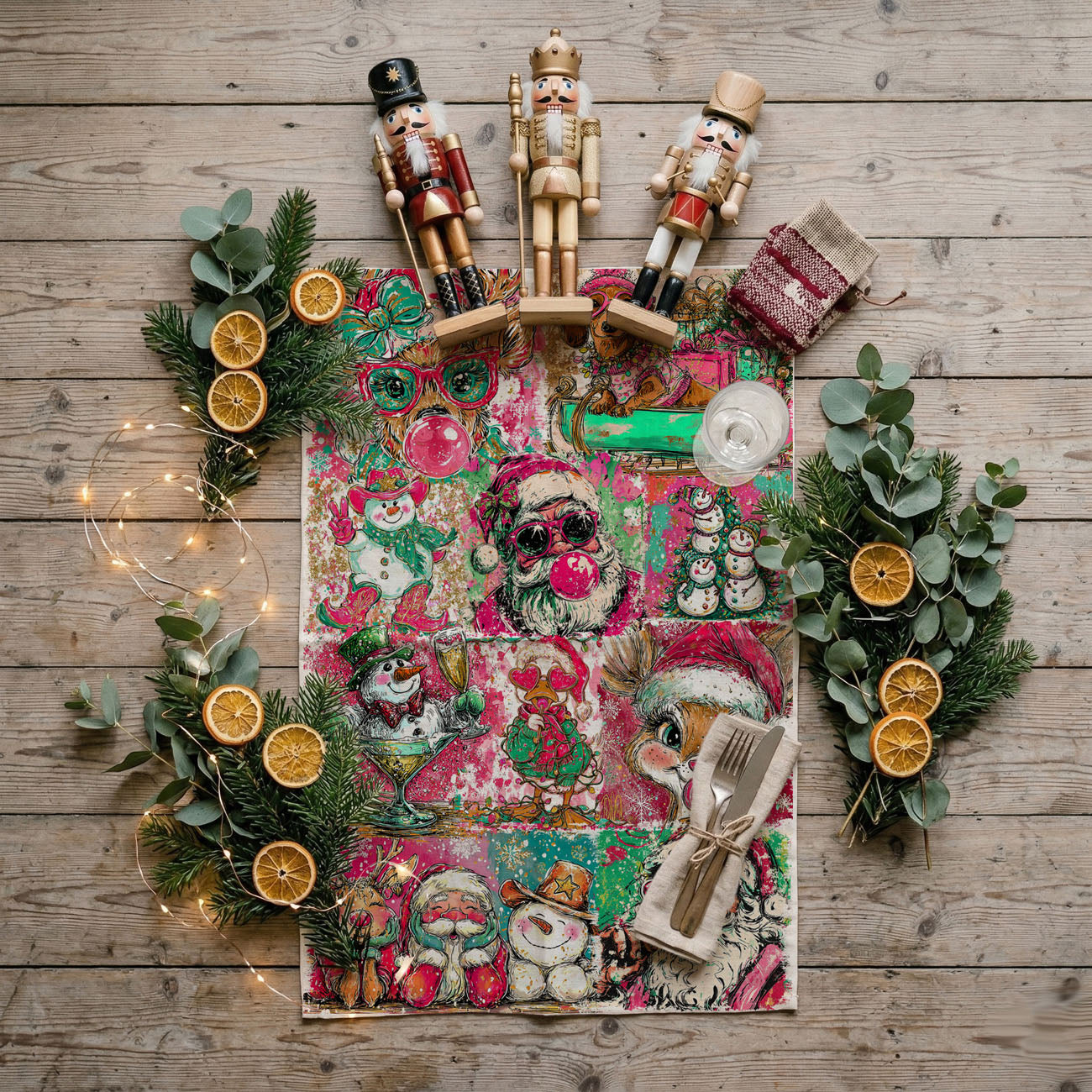 colorful christmas kitchen decor towel bright holiday aesthetic
whimsical christmas kitchen towel fun festive home decor
pink green christmas decor towel modern holiday style
trendy christmas kitchen towel bold colorful design
maximalist christmas decor kitchen towel vibrant holiday