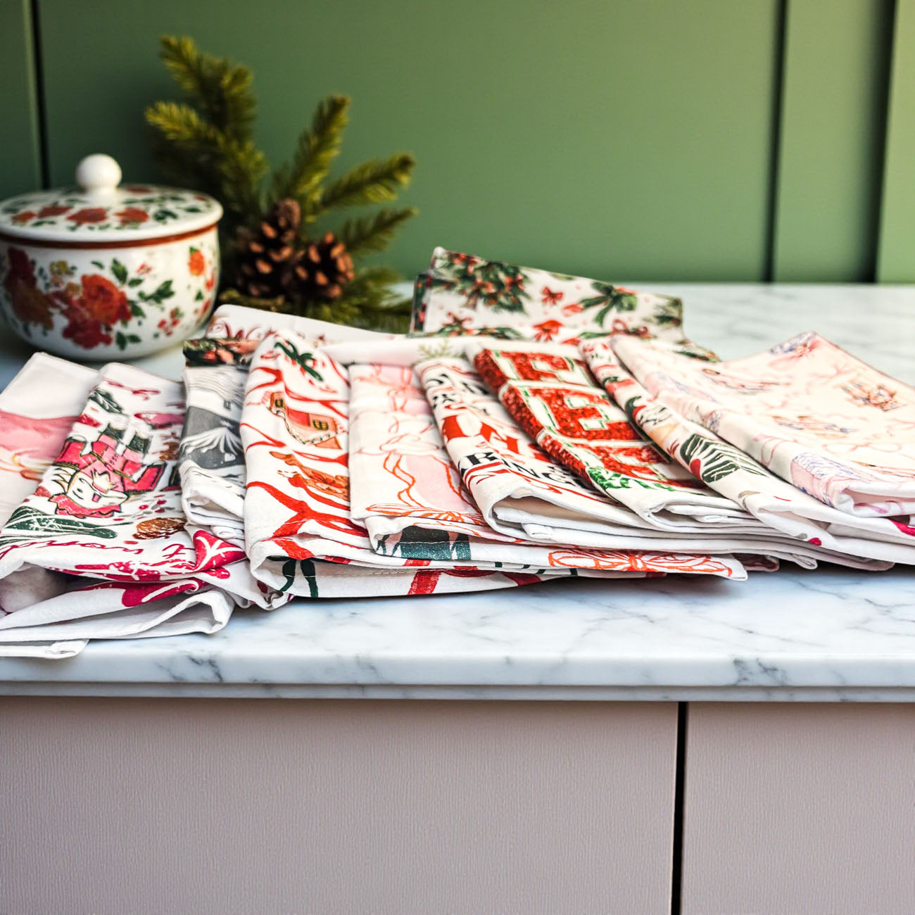 Vintage Santa Towels