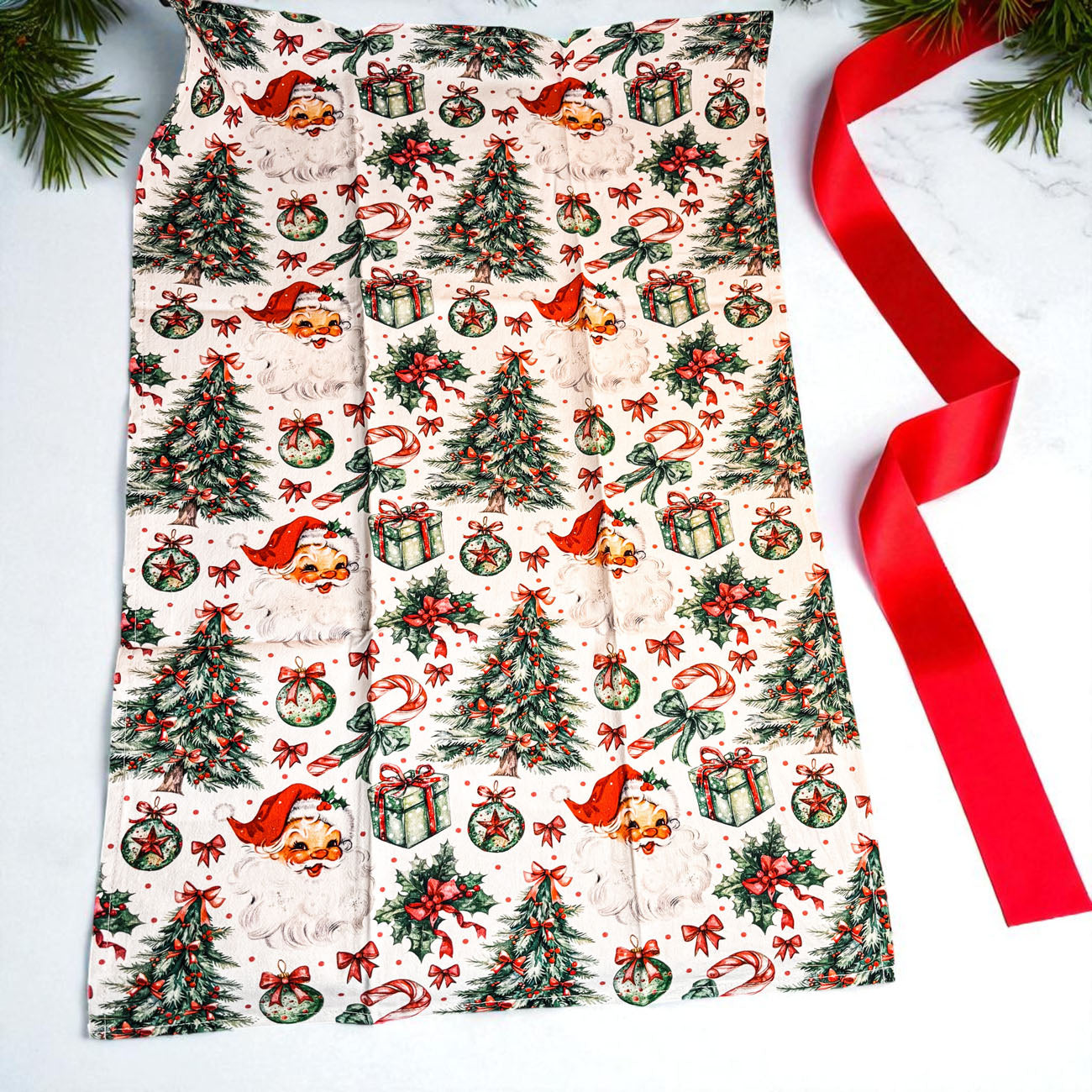 Vintage Santa Towels