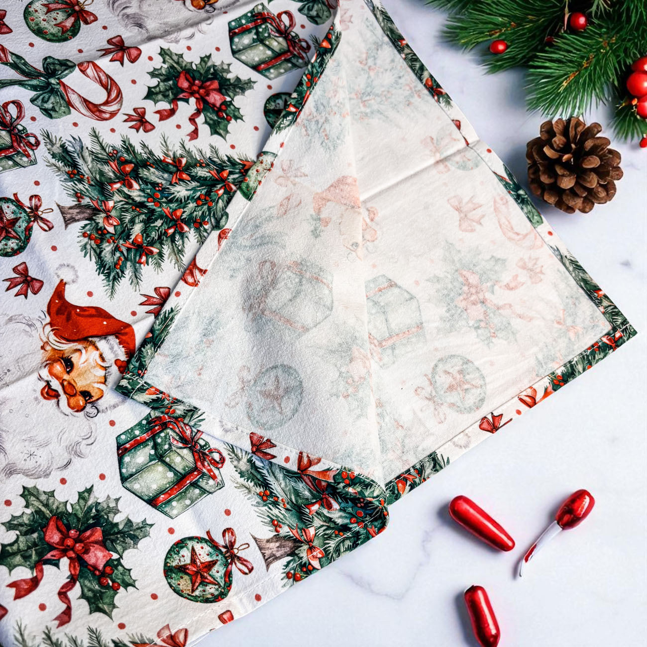 Vintage Santa Towels