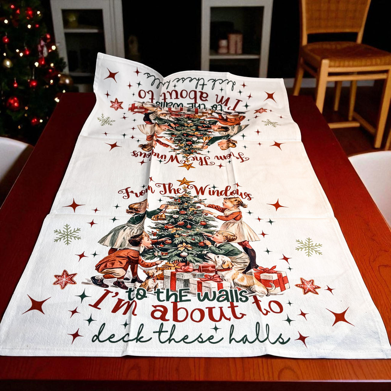 Holiday kitchen decor gift towel
Funny Christmas kitchen gift ideas
Christmas kitchen accessories pop culture
Music themed Christmas kitchen towel