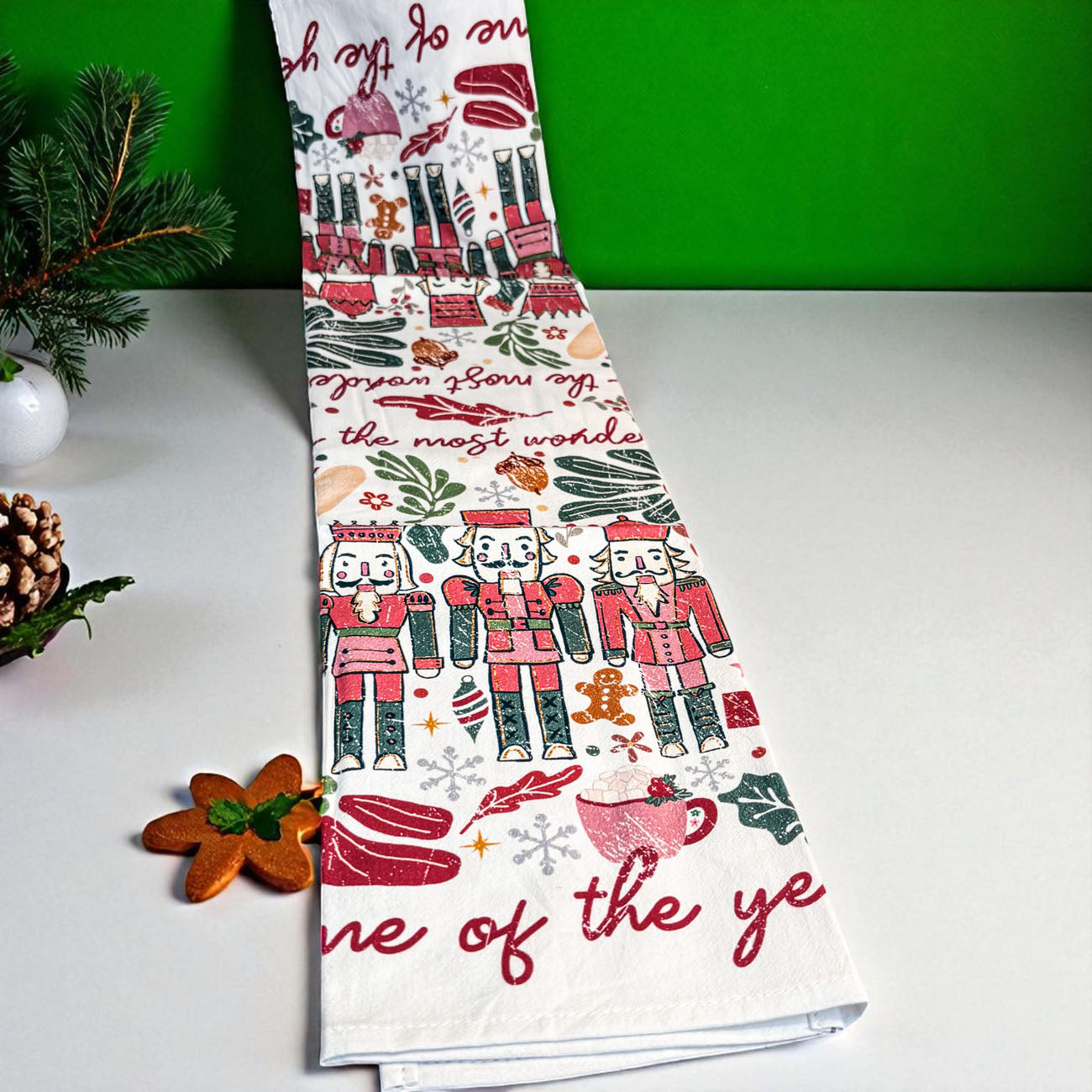 Boho Floral Nutcracker Towel