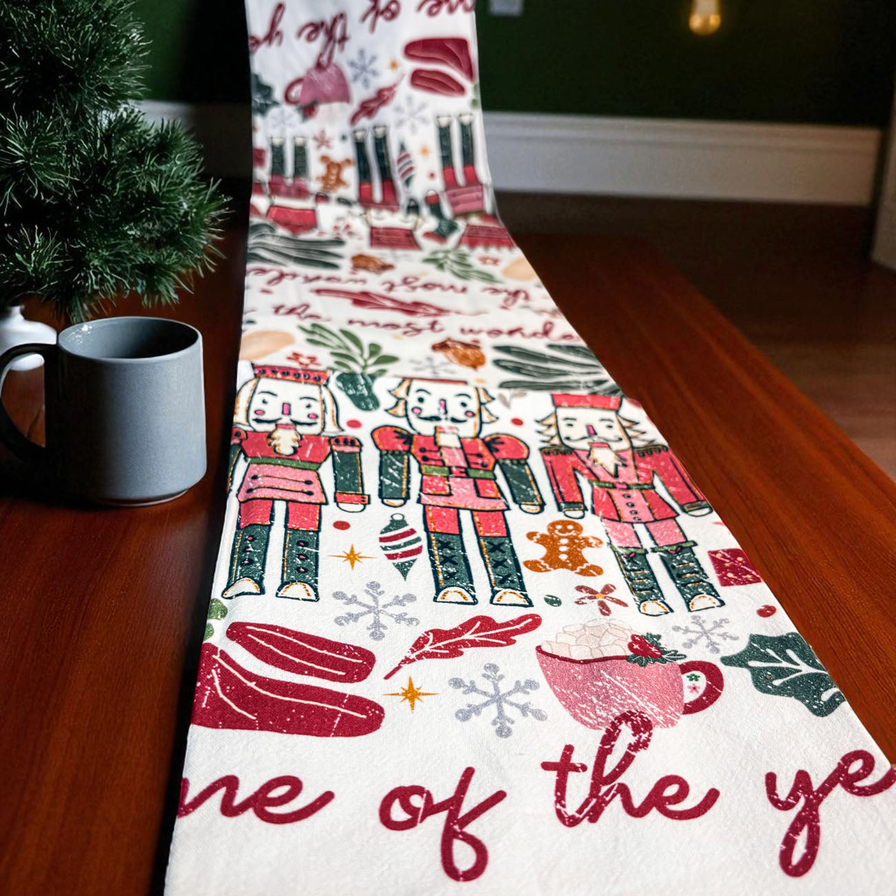 Boho Floral Nutcracker Towel