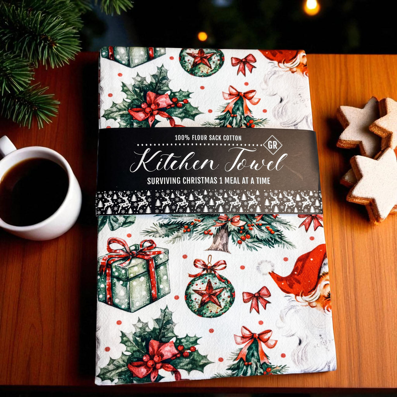 Vintage Santa Towels