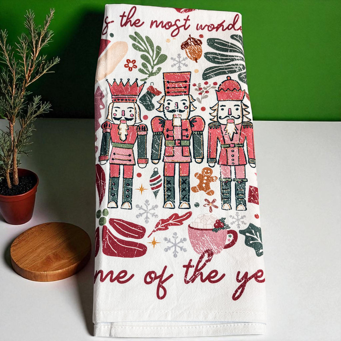 Boho Floral Nutcracker Towel