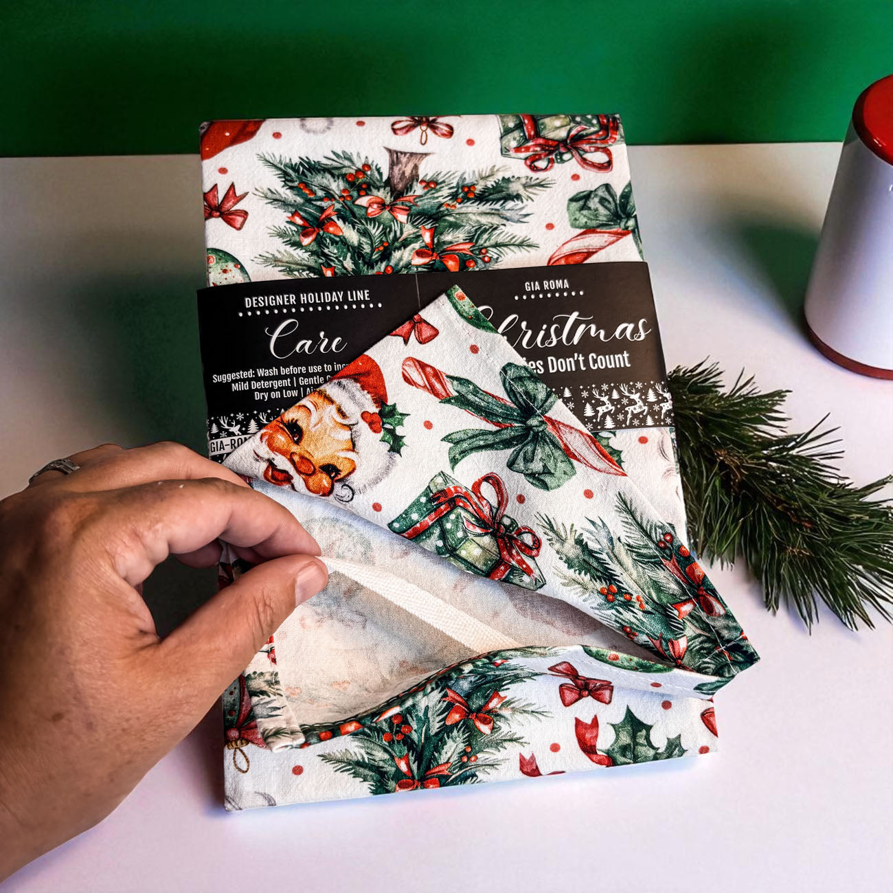 Vintage Santa Towels