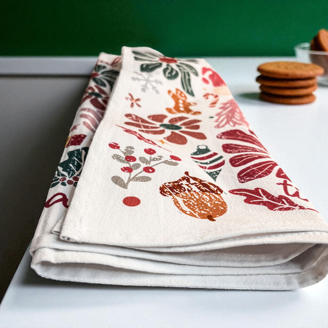 Boho Floral Nutcracker Towel