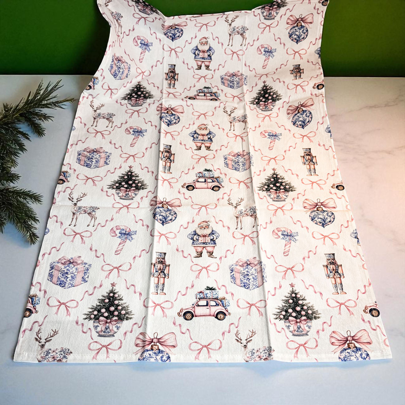 Wholesale Chinoiserie Christmas dish towels cotton material