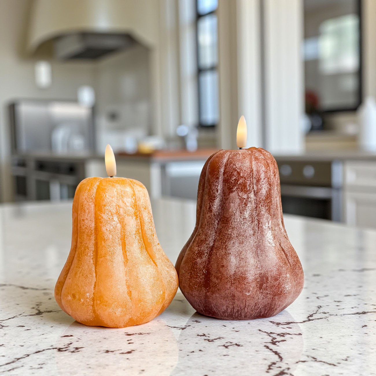 Unique farmhouse style fall LED candles
realistic wax Pumpkin flameless autumn candles
gourd wax shaped LED wax candles