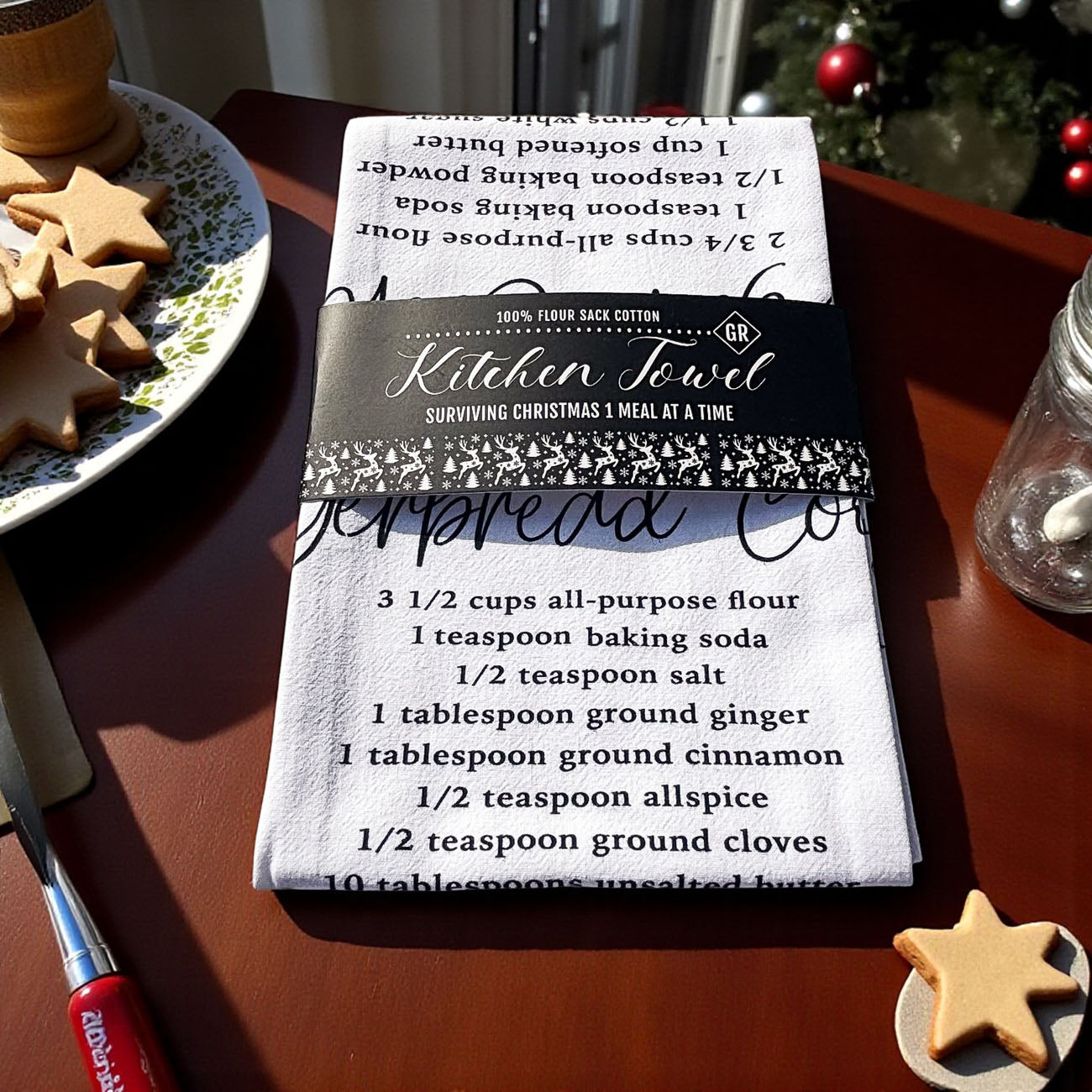 Holiday Cookie Recipe Towel