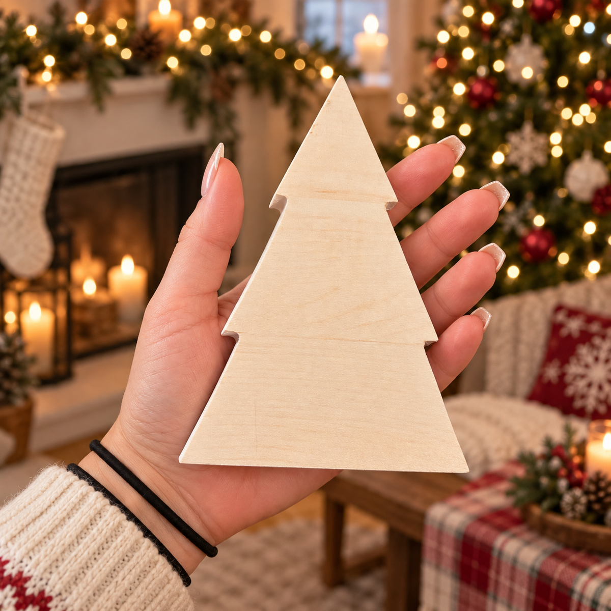 farmhouse holiday tree decorations
wooden Christmas trees for table decor
rustic Christmas tabletop trees
minimalist Christmas tree decorations
neutral holiday home decor