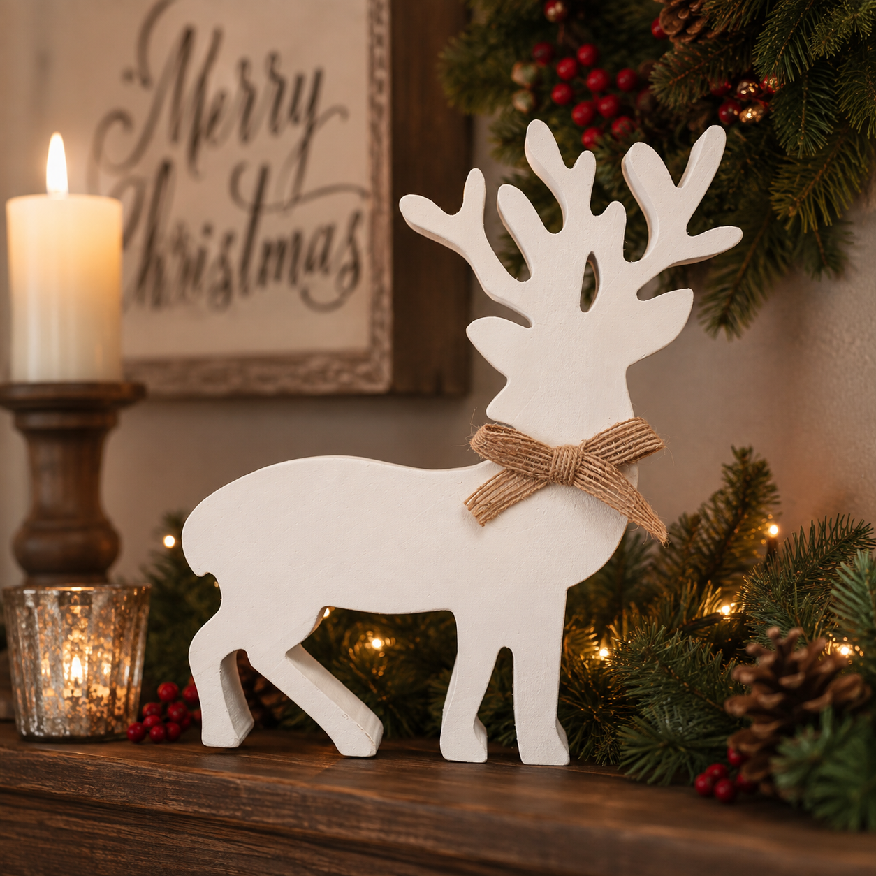 Snowy Stags