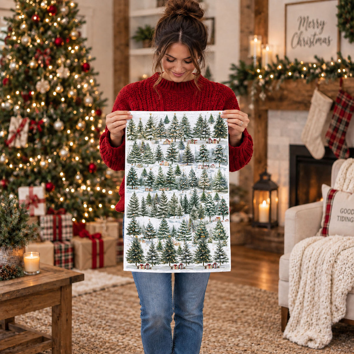cozy christmas kitchen decor towel winter forest
peaceful winter home decor kitchen towel trees
calm cozy kitchen styling towel christmas trees
cozy winter morning kitchen towel aesthetic
relaxing holiday home decor kitchen towel forest