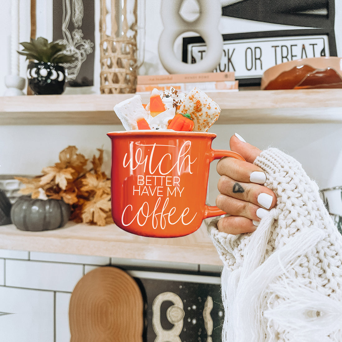 Mom Humor Halloween Mug Coffee Quote
Spooky Season Coffee Mug Collection
Modern Halloween Coffee Mug Witch Design
Luxury Halloween Coffee Mug Orange