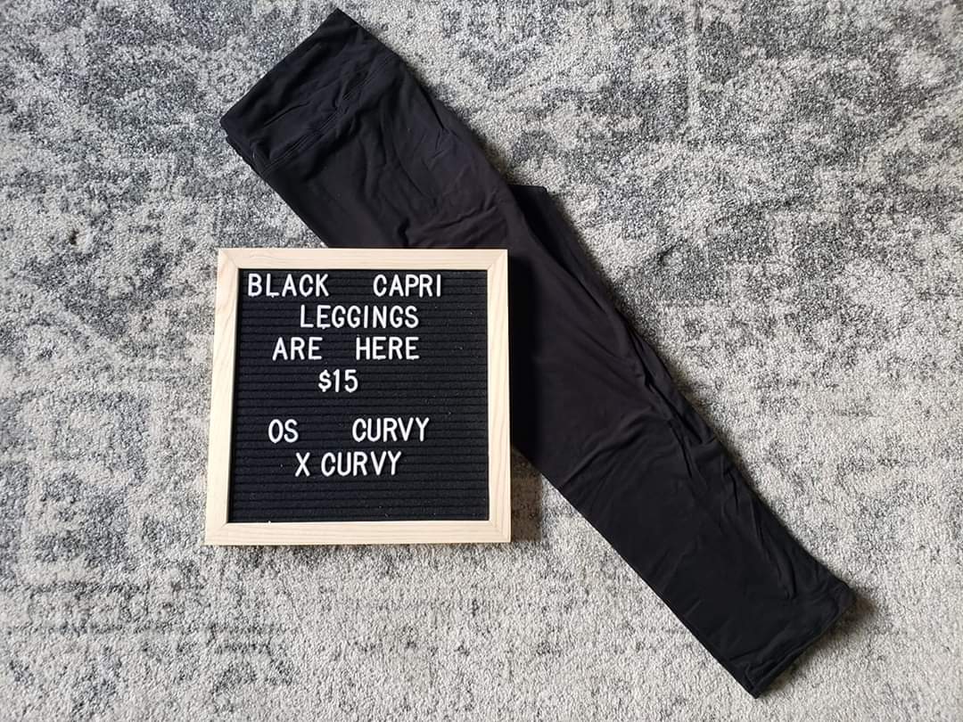 Black Capri Leggings